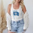 Fly The W Chicago Baseball Winning Flag Distressed Premium Tri-Blend Flowy Tank Fly The W Chicago Baseball Winning Flag Distressed Premium Tri-Blend Flowy Tank