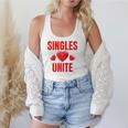 Singles Unite Valentines Day Humor For Singles Raglan Baseball Tee Flowy Tank Singles Unite Valentines Day Humor For Singles Raglan Baseball Tee Flowy Tank