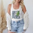 Youth Baseball Catcher Humor Don’t Get In A Pickle Flowy Tank