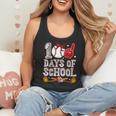 100 Days Of School Cute Bow Baseball Boy Girl Teacher Flowy Tank