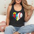 Autism Baseball Heart Autism Puzzle Baseball Mom Flowy Tank Autism Baseball Heart Autism Puzzle Baseball Mom Flowy Tank