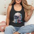 Baseball Catcher Mask Ice Cream Dripping Baseball Boys Flowy Tank