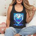Baseball Drip Ice Cream Blue Glow Melt Ball Graphic Flowy Tank Baseball Drip Ice Cream Blue Glow Melt Ball Graphic Flowy Tank