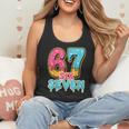 Baseball Drip Number 67 Player Trendy 6 7 Meme Flowy Tank