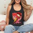 Baseball Heart Valentine Baseball Ice Cream Drip Boys Girls Flowy Tank