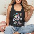 Baseball Mascot Attitude Graffiti Splash Bat Cap Flowy Tank Baseball Mascot Attitude Graffiti Splash Bat Cap Flowy Tank