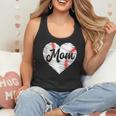 Baseball Mom Heart Mother's Day Mom Grandma Mama Boys Girls Flowy Tank