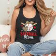 Baseball Mom Leopard Heart Mother's Day Girls Flowy Tank