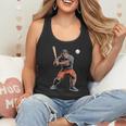 Bigfoot Playing Baseball Boys Kids Men Baseball Player Flowy Tank
