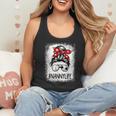 Bleached Nanny Life Soccer Messy Bun Baseball Game Day Flowy Tank