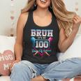 Bruh It's My 100 Days Of School Baseball Ice Cream Drip Boys Flowy Tank