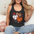 Cute Heart Baseball Basketball Football Valentine Boy Men Flowy Tank