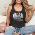 Eat Sleep Baseball Repeat Baseball Player Men Boys Flowy Tank
