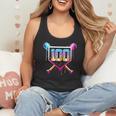 Happy 100 Days Of School Baseball Drip 100th Day Of School Flowy Tank Happy 100 Days Of School Baseball Drip 100th Day Of School Flowy Tank