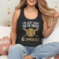 I'm Just Here For The Snacks And Commercials Baseball Flowy Tank I'm Just Here For The Snacks And Commercials Baseball Flowy Tank