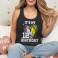 It's My 12th Birthday Baseball Softball Heart 12 Year Old Flowy Tank