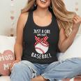 Just A Girl Who Loves Baseball Cute Retro Baseball Lover Flowy Tank