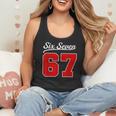 Number 67 Numbered Six Seven Baseball Jersey Style Team 67 Flowy Tank Number 67 Numbered Six Seven Baseball Jersey Style Team 67 Flowy Tank