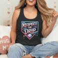 Respect The Drip Baseball Player Flowy Tank Respect The Drip Baseball Player Flowy Tank
