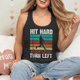 Retro Hit Hard Run Fast Turn Left Baseball Lover Flowy Tank Retro Hit Hard Run Fast Turn Left Baseball Lover Flowy Tank