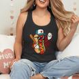 Retro Vintage Baseball Hot Dogs Flowy Tank