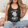 Rub Some Dirt On It Cute Girls Retro Baseball Mom Softball Flowy Tank