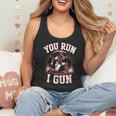 You Run I Gun Baseball Catcher Softball Player Flowy Tank You Run I Gun Baseball Catcher Softball Player Flowy Tank