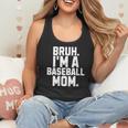 Sarcastic Bruh Baseball Mom Fan Gear For Mama Life Flowy Tank