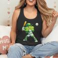 Shamrock Playing Baseball St Patricks Day Men Boys Kid Flowy Tank