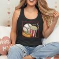 Smiling Baseball Popcorn And Hot-Dog Cartoon Apparel Flowy Tank Smiling Baseball Popcorn And Hot-Dog Cartoon Apparel Flowy Tank