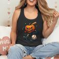 Spooky Halloween Scary Pumpkin Baseball Player Witchy Vibes Flowy Tank Spooky Halloween Scary Pumpkin Baseball Player Witchy Vibes Flowy Tank