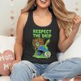 Spooky Zombie Respect The Drip Baseball Halloween Flowy Tank
