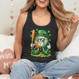 St Patricks Day Baseball Ice Cream Baseball Player Cartoon Flowy Tank