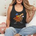 Turkey Baseball Thanksgiving Sports Humor Men Boy Kids Flowy Tank