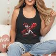 Valentine Baseball Player Drip Flowy Tank Valentine Baseball Player Drip Flowy Tank