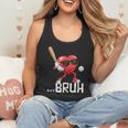 Valentines Bruh Red Heart Playing Baseball Men Boys Kids Flowy Tank Valentines Bruh Red Heart Playing Baseball Men Boys Kids Flowy Tank
