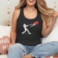Valentines Day Baseball Batter Silhouette Heart Flowy Tank Valentines Day Baseball Batter Silhouette Heart Flowy Tank