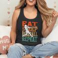 Women's Eat Sleep Baseball Repeat Vintage Player Sport Lover Retro Flowy Tank