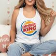 Baseball Dinger King Logo For Home Run Players And Fan Flowy Tank