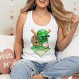 Baseball Life Style Ice Cream Drip Green Premium Tri-Blend Flowy Tank