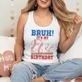 Bruh It's My 2nd Birthday Boy Baseball Themed Party Flowy Tank