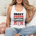Crazy Proud Always Loud Baseball Mom Saying Premium Flowy Tank
