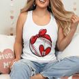 Custom Baseball Mom Number 11 Heart For Mom Mommy Raglan Baseball Tee Flowy Tank