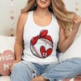 Custom Baseball Mom Number 12 Heart For Mom Mommy Raglan Baseball Tee Flowy Tank