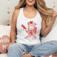 Drippy Baseball Mascot Valentine Heart Glasses Cartoon Flowy Tank Drippy Baseball Mascot Valentine Heart Glasses Cartoon Flowy Tank