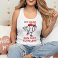 Hit Hard Run Fast Turn Left Baseball Player Premium Tri-Blend Flowy Tank Hit Hard Run Fast Turn Left Baseball Player Premium Tri-Blend Flowy Tank