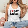 I Love Hot Baseball Moms Heart Sport Fan For Women Men Flowy Tank