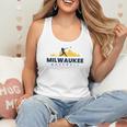 Milwaukee Baseball Minimalist City Skyline Baseball Lover Flowy Tank