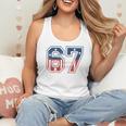 Number 67 USA Raglan Baseball Tee Flowy Tank