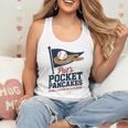 Pat's Pocket Pancakes Flag Baseball On Pancake Flowy Tank Pat's Pocket Pancakes Flag Baseball On Pancake Flowy Tank